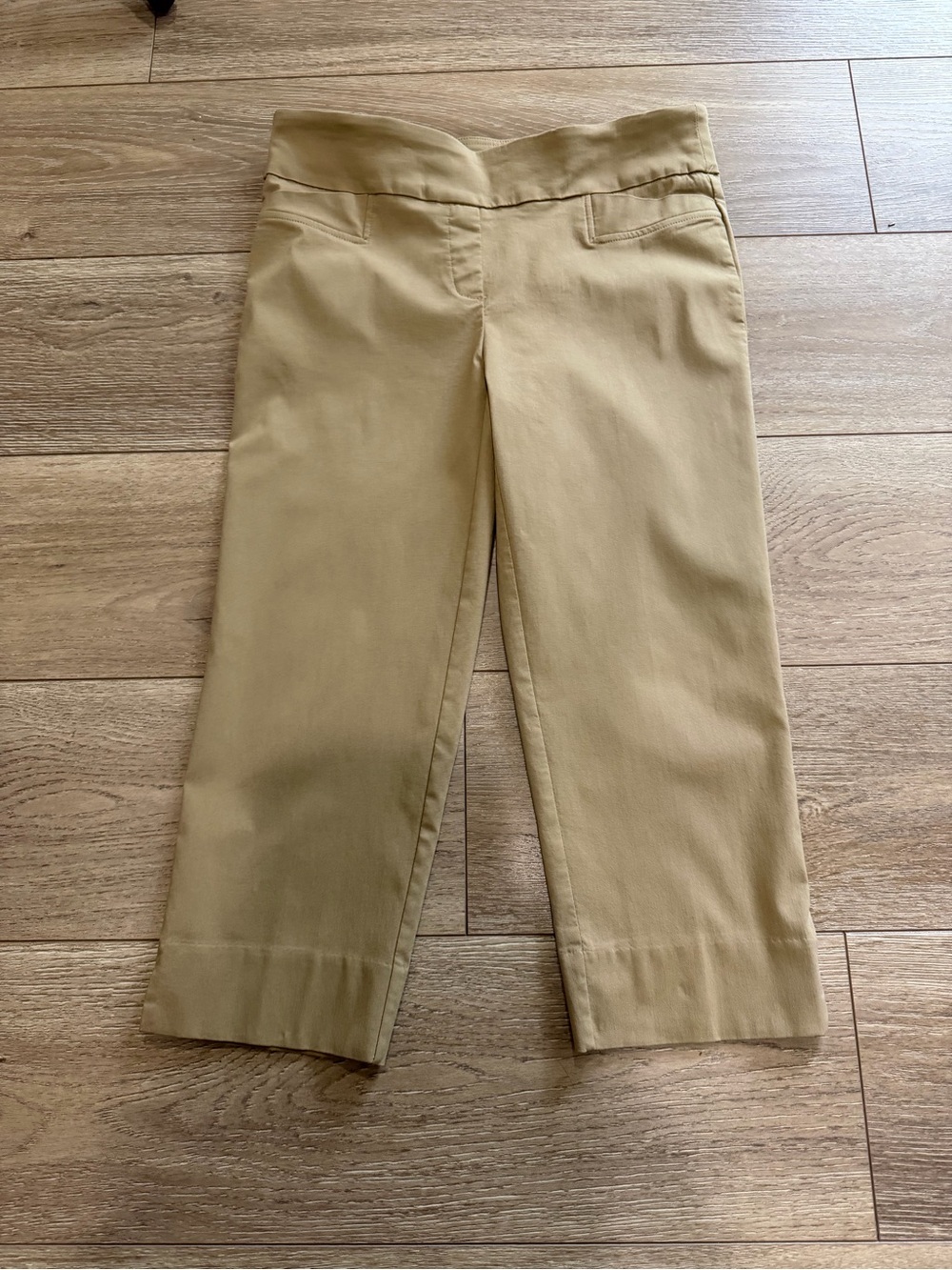 Zac & Rachel Girls Tan Pull-On Capri Pants